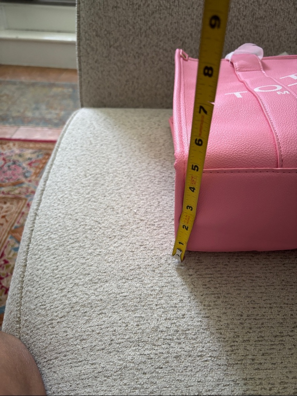 *FASHION ~Tote Bag in Pink - Picture 5 of 9